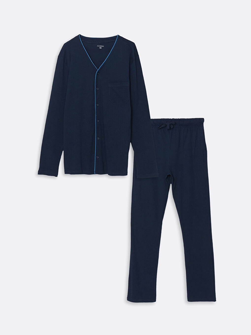 LC WAIKIKI Lacivert Standart Kalıp Erkek Pijama Takımı - 4