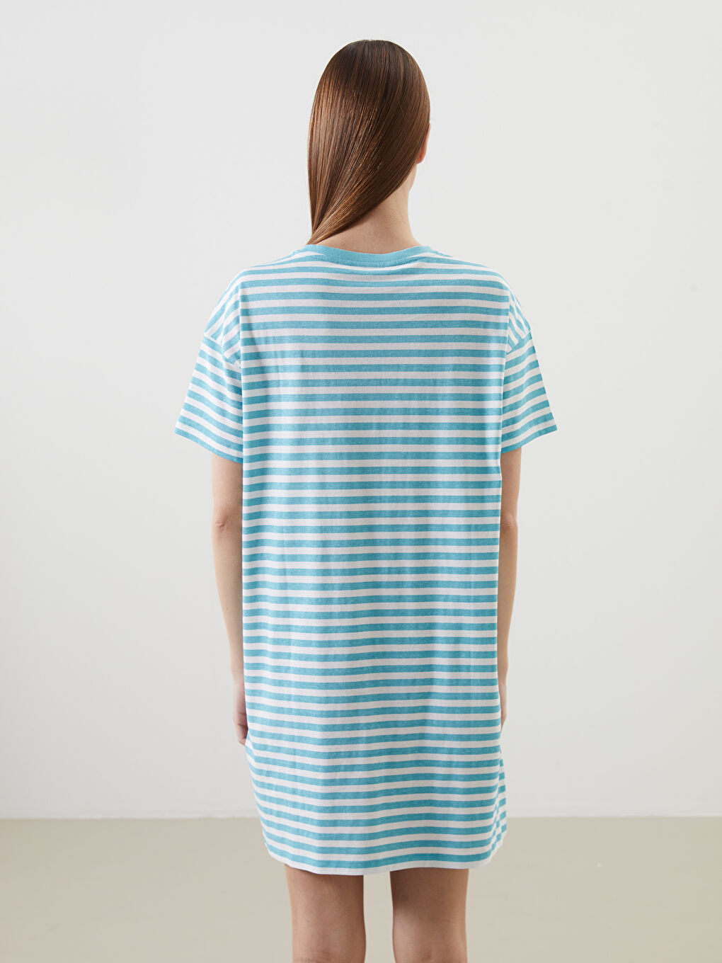Crew Neck Printed Women's Nightdress -S58149Z8-LTX