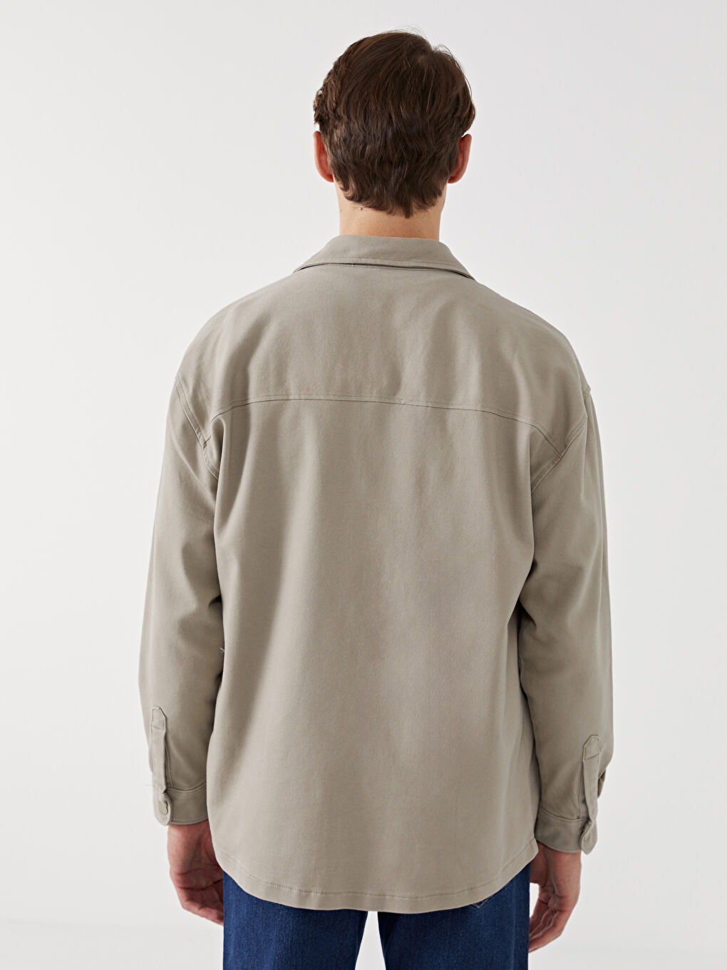 XSIDE Relaxed Fit Long Sleeve Men's Shirt Jacket -S58175Z8-SHF
