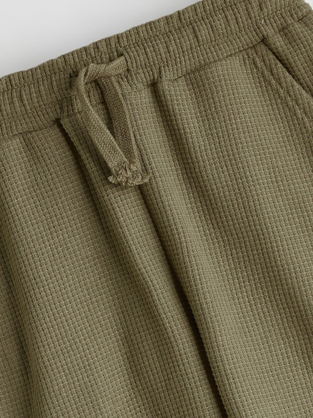 Haki Beli Lastikli Erkek Çocuk Şort-1