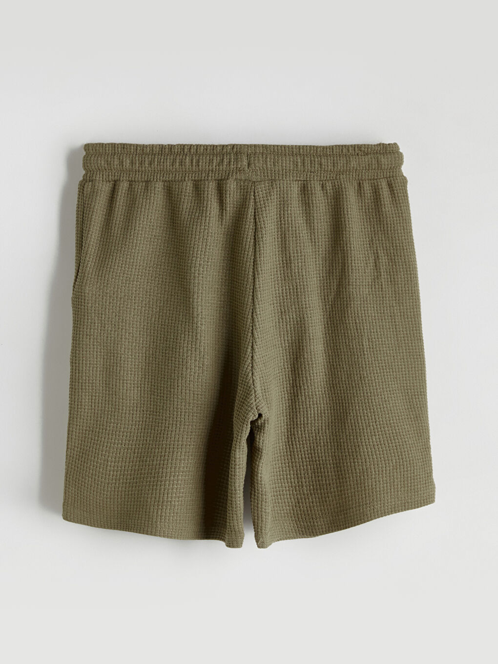 Haki Beli Lastikli Erkek Çocuk Şort-2