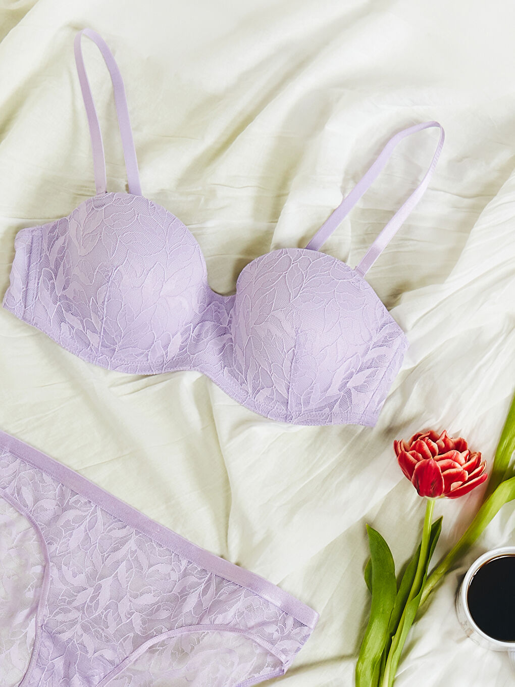 Underwire Unfilled Lace Strapless Bra -S58195Z8-G0W