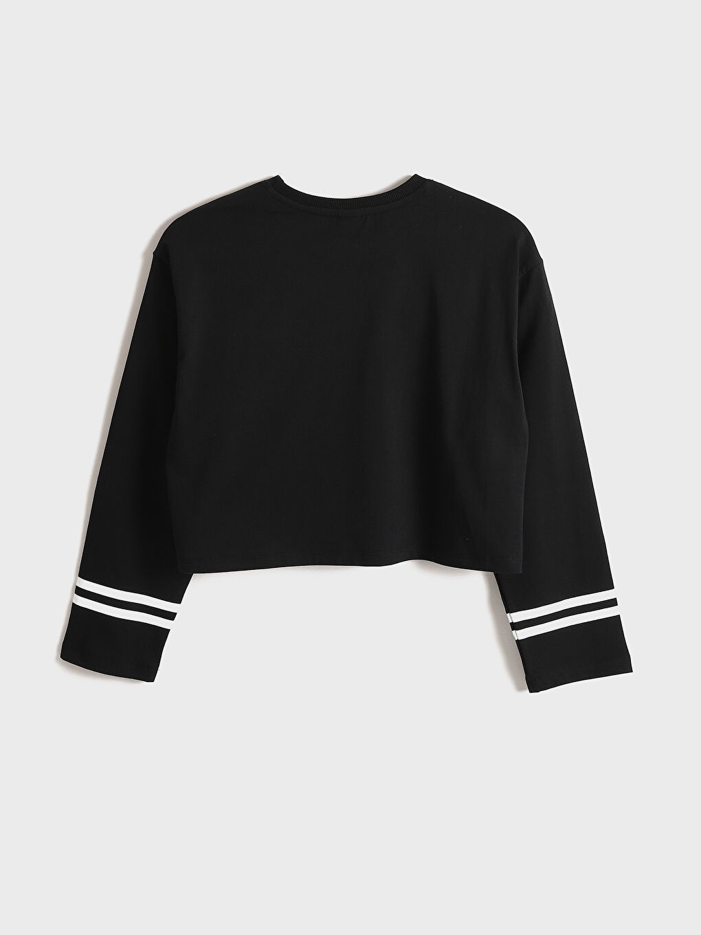 Crew Neck Printed Girls' T-Shirt-1