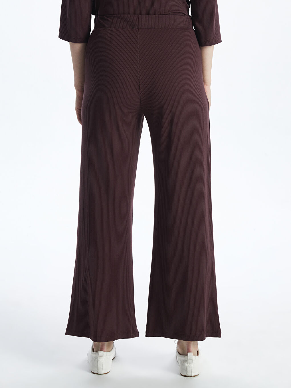 Wide Leg Women Trousers With Elastic Waist -S58220Z8-HHD