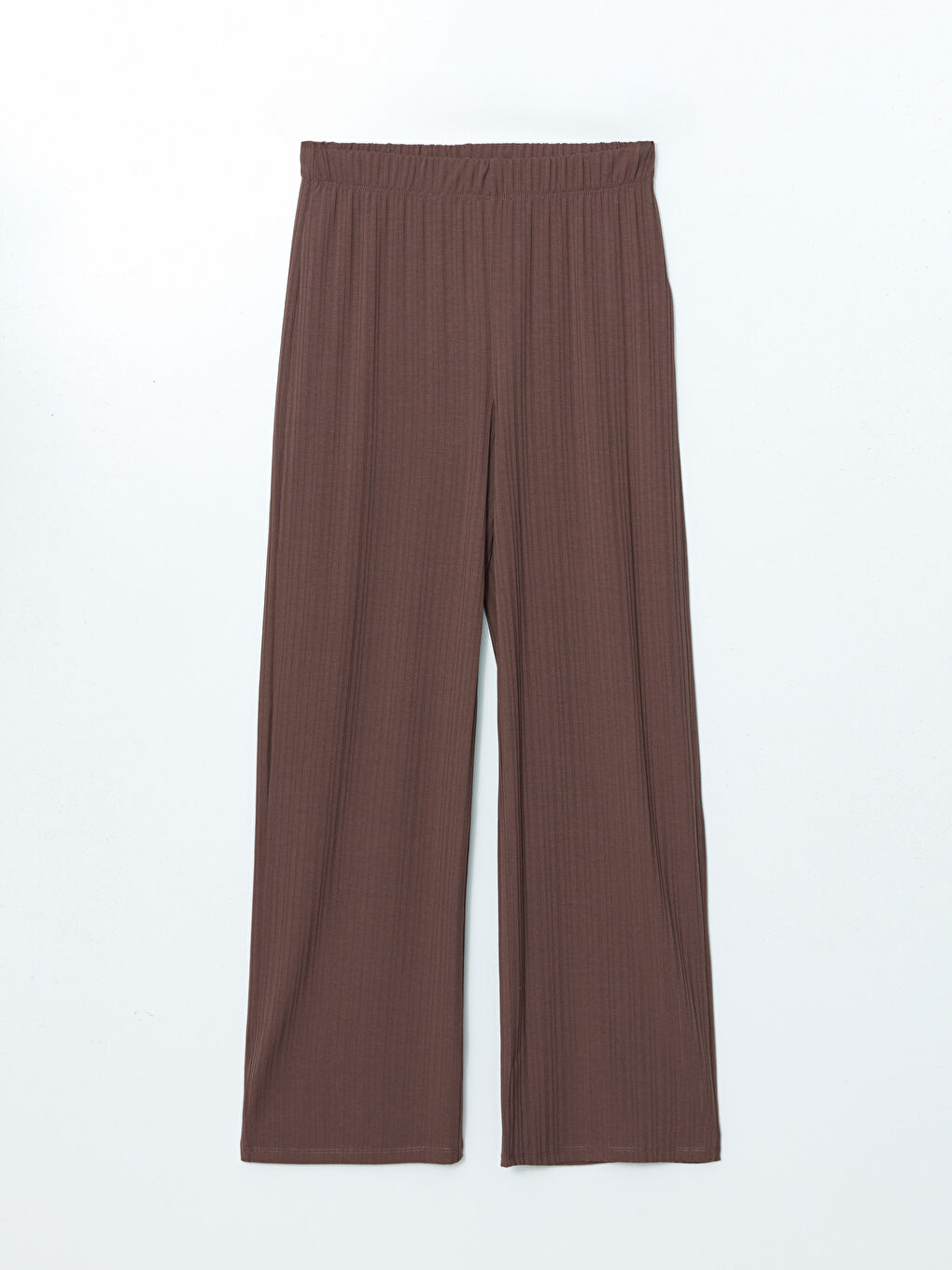 Elastic Waist Textured Women's Trousers -S58225Z8-HLD