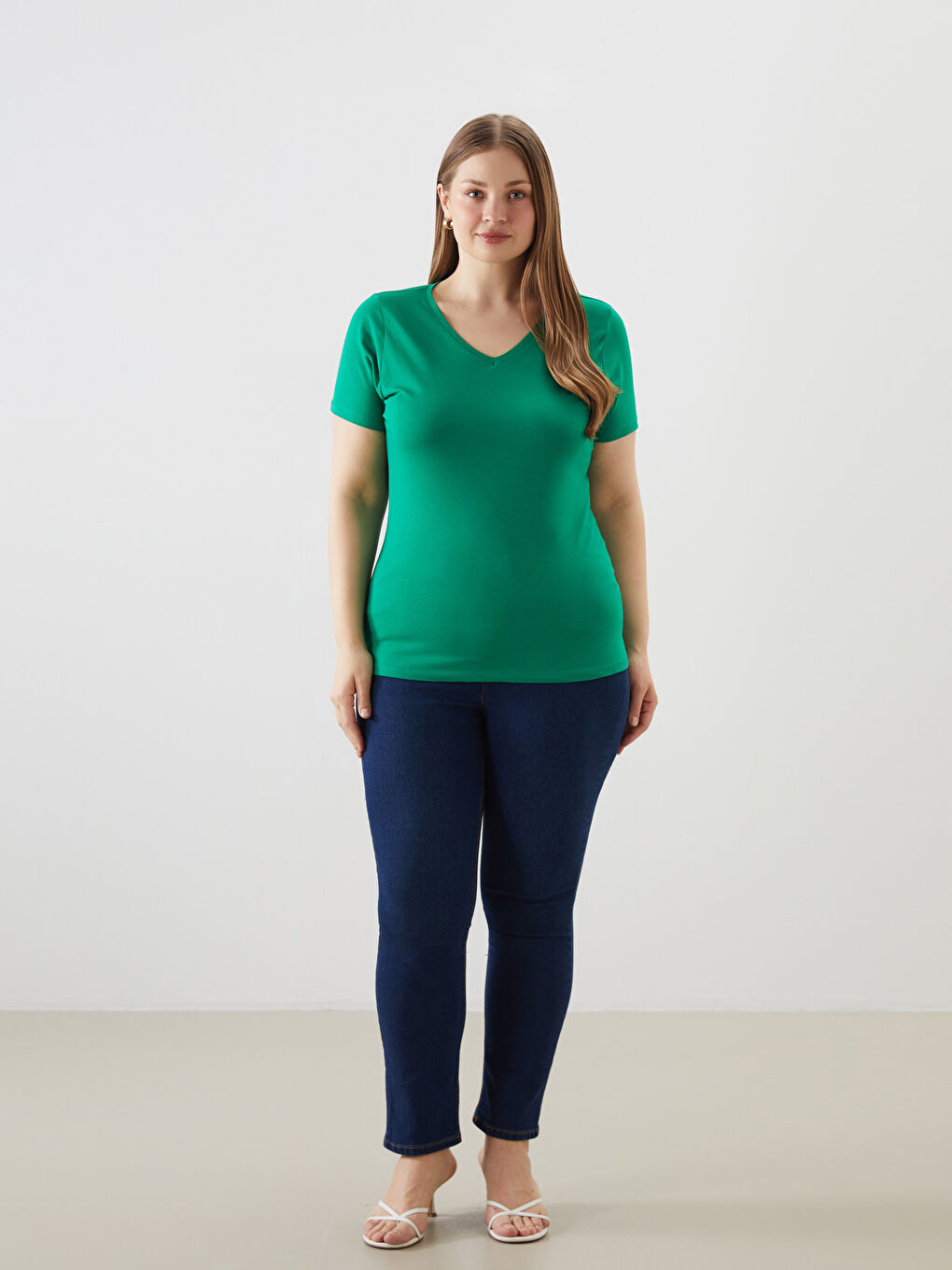 V-Neck Women's T-Shirt -S58226Z8-R33