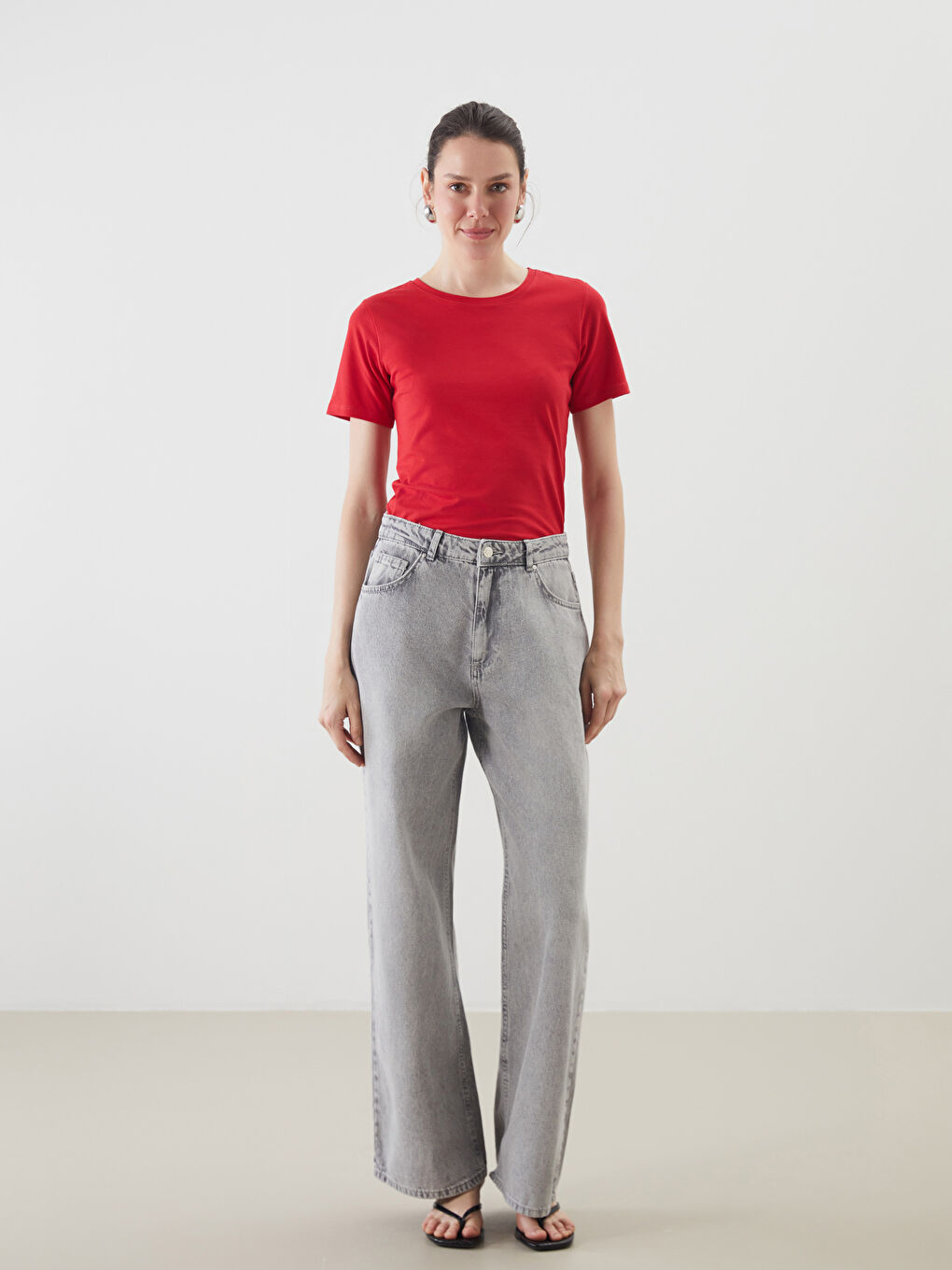 Crew Neck Women's T-Shirt -S58227Z8-HJY