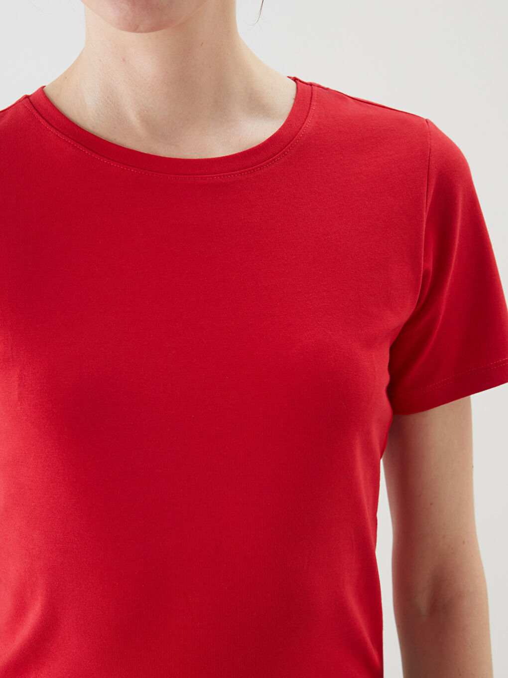 Crew Neck Women's T-Shirt -S58227Z8-HJY