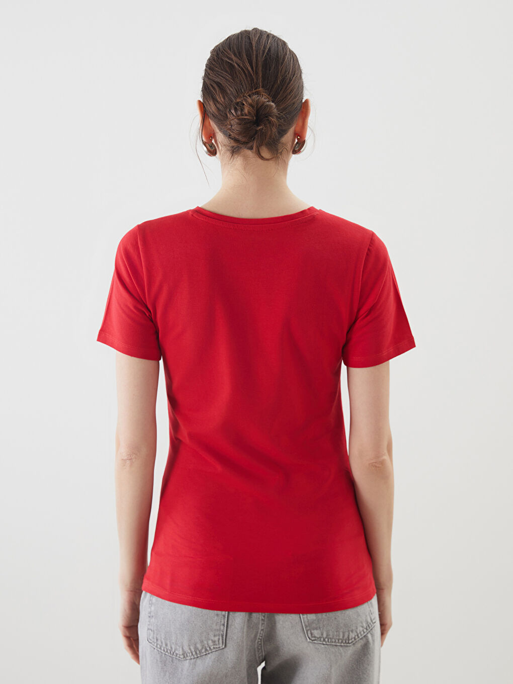 Crew Neck Women's T-Shirt -S58227Z8-HJY