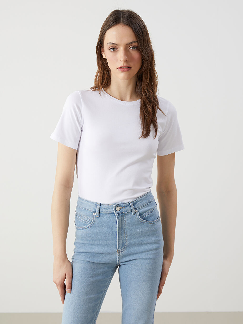 Crew Neck Women's T-Shirt -S58227Z8-R9J
