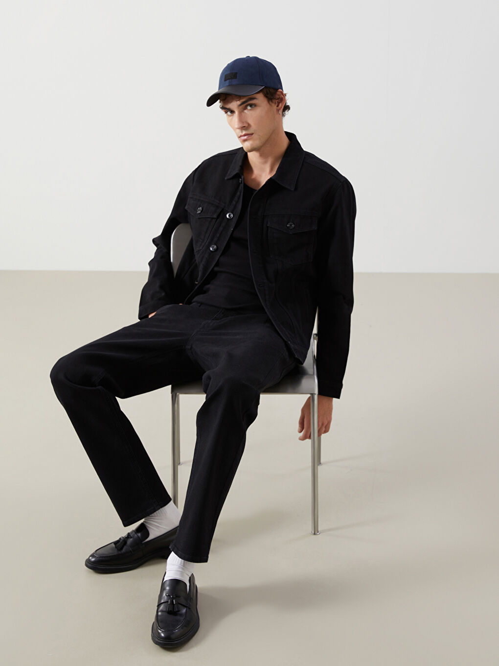 Standard Fit Men's Denim Jacket -S58239Z8-326