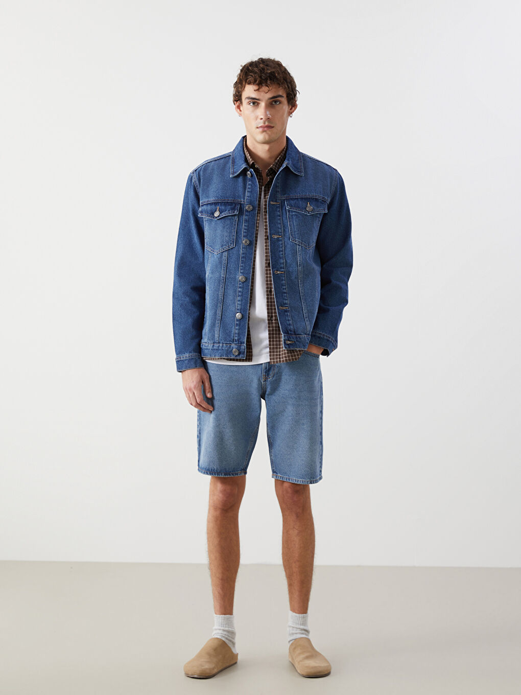 LCW Jeans Standart Kalıp Erkek Jean Ceket -S58240Z8-H45