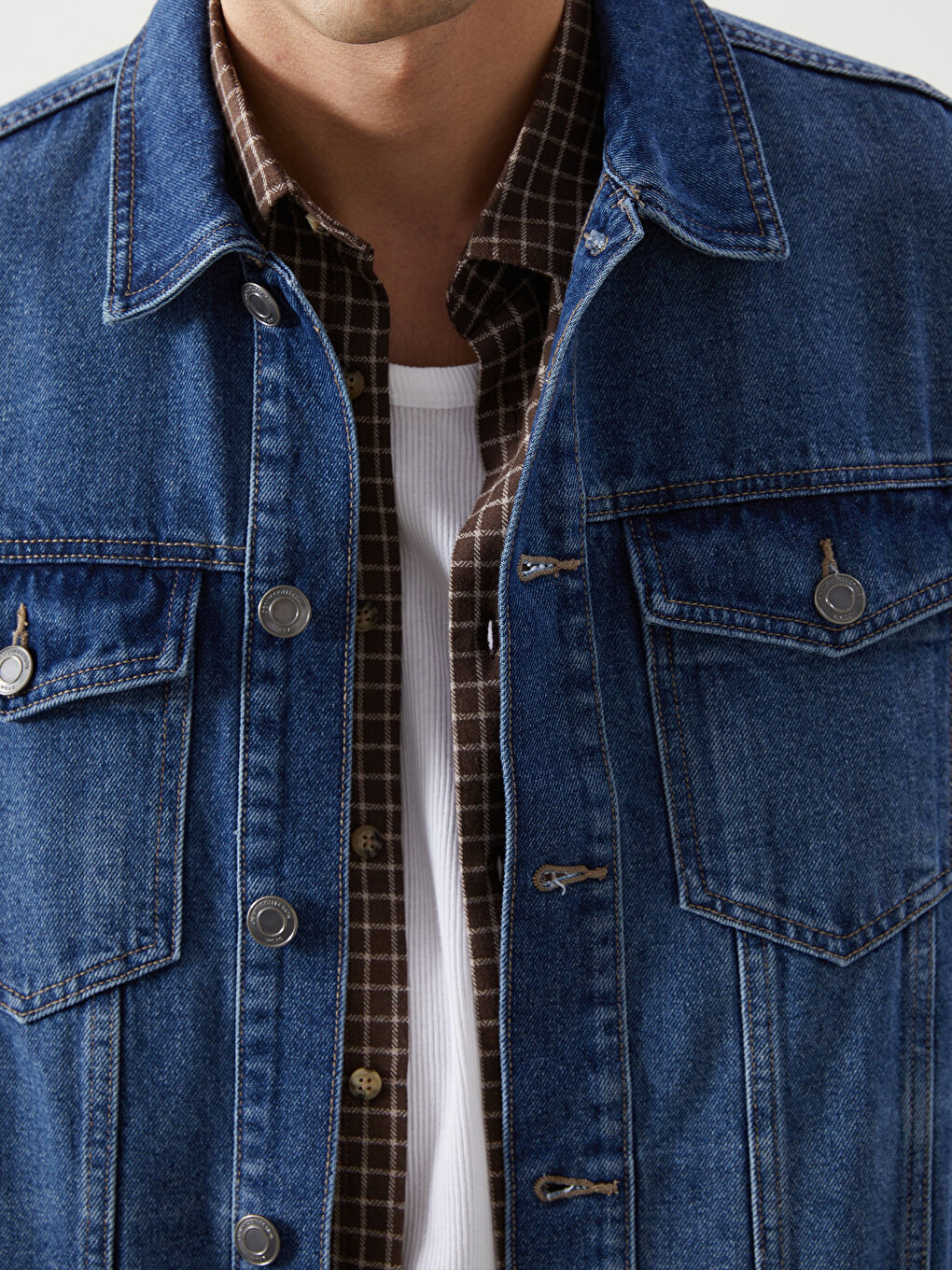 LCW Jeans Standart Kalıp Erkek Jean Ceket -S58240Z8-H45