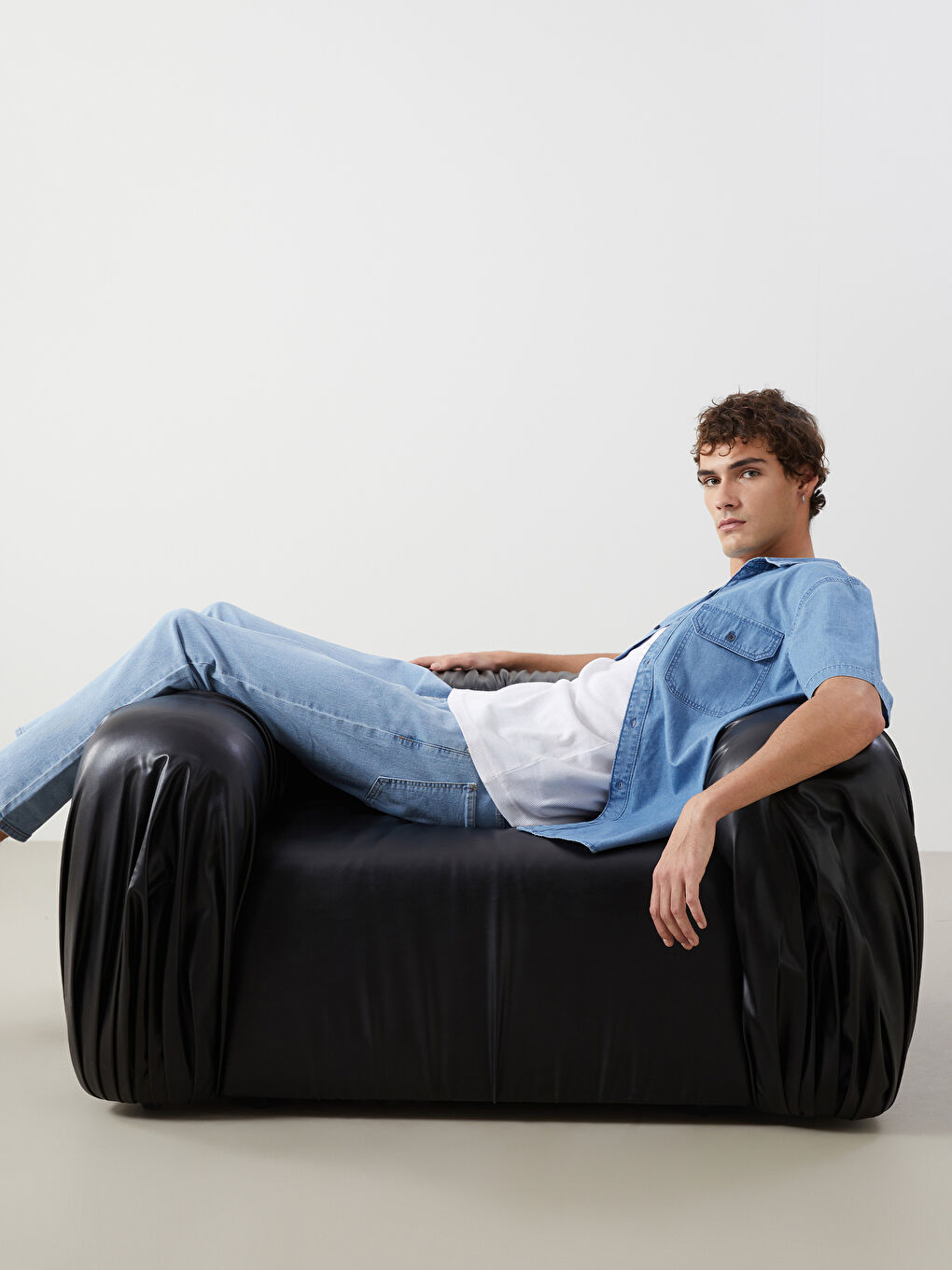 Regular Fit Men's Shirt with Pocket -S58243Z8-H45