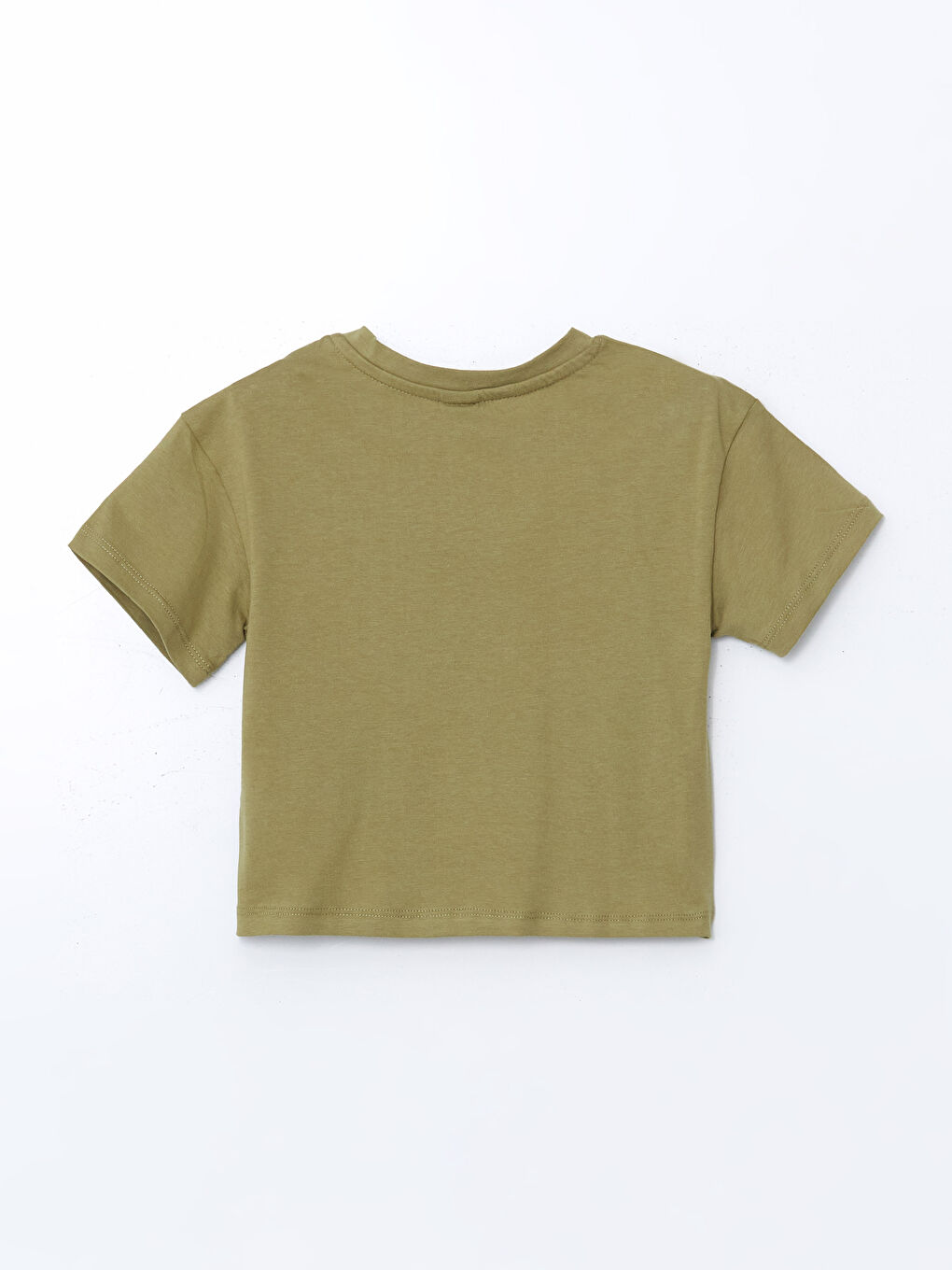Crew Neck London Printed Girls' Crop T-Shirt -S58343Z4-GWA