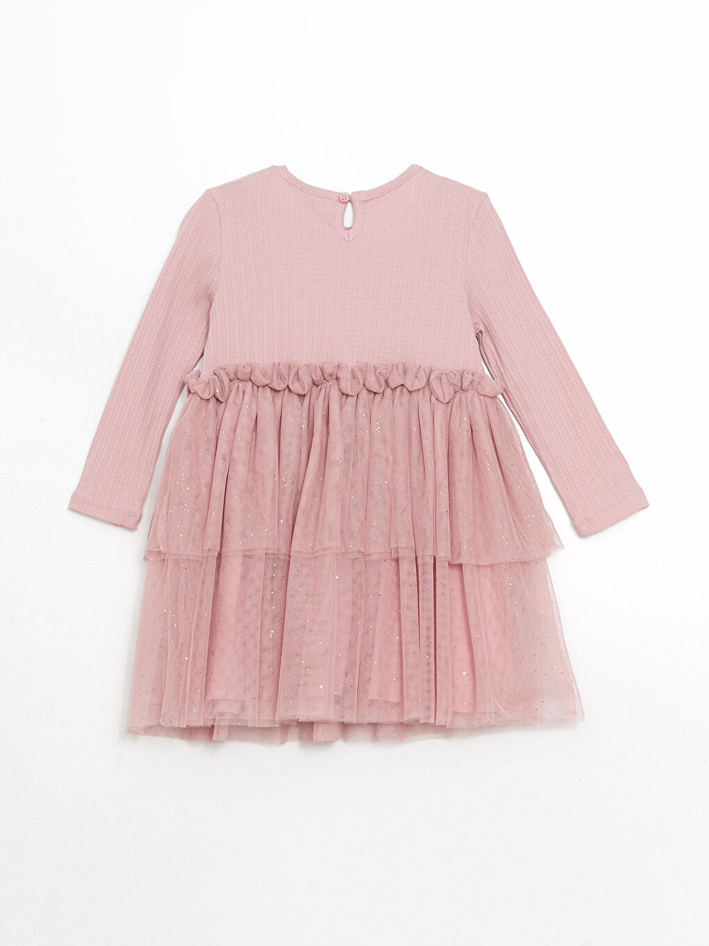Embroidered Cotton Tulle Girls' Dress -S58361Z1-FHR