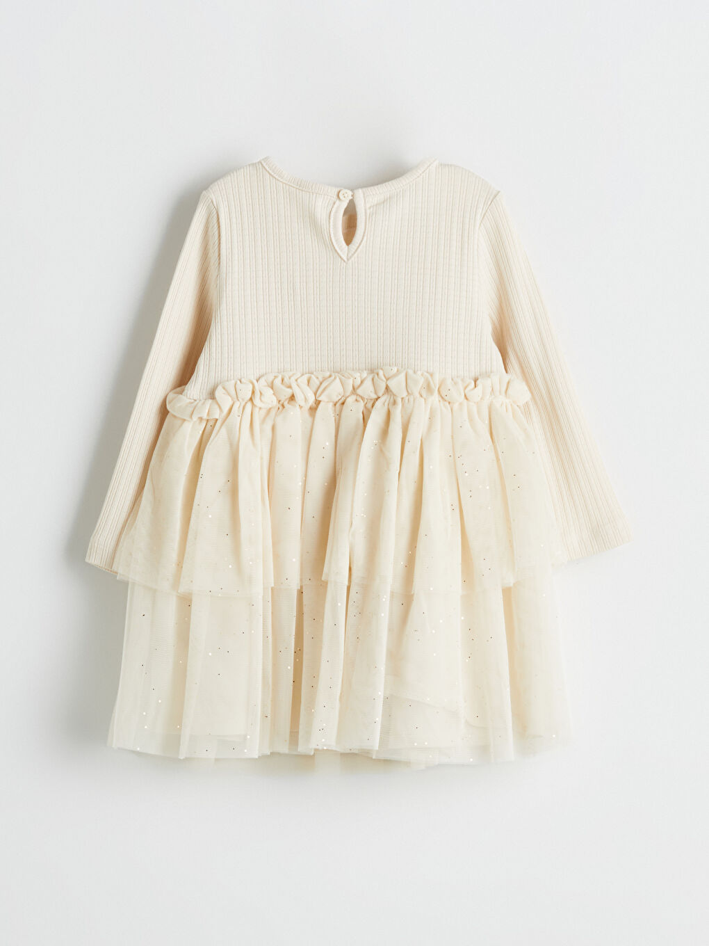 Embroidered Cotton Tulle Girls' Dress -S58361Z1-FT0