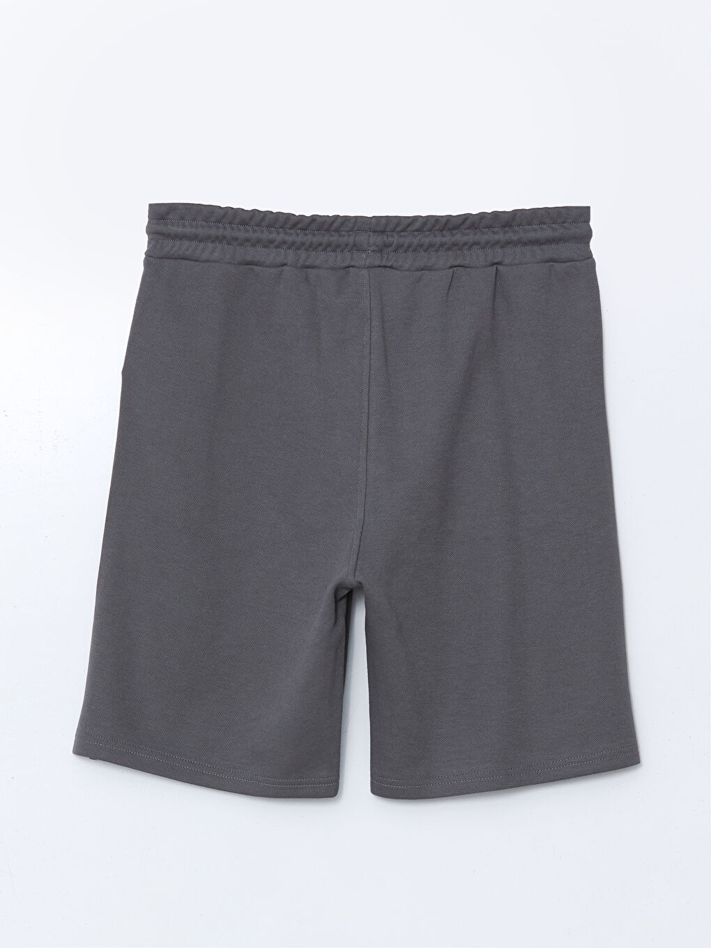 Regular Fit Men's Pique Shorts with Drawstring Waist -S58379Z8-YRM