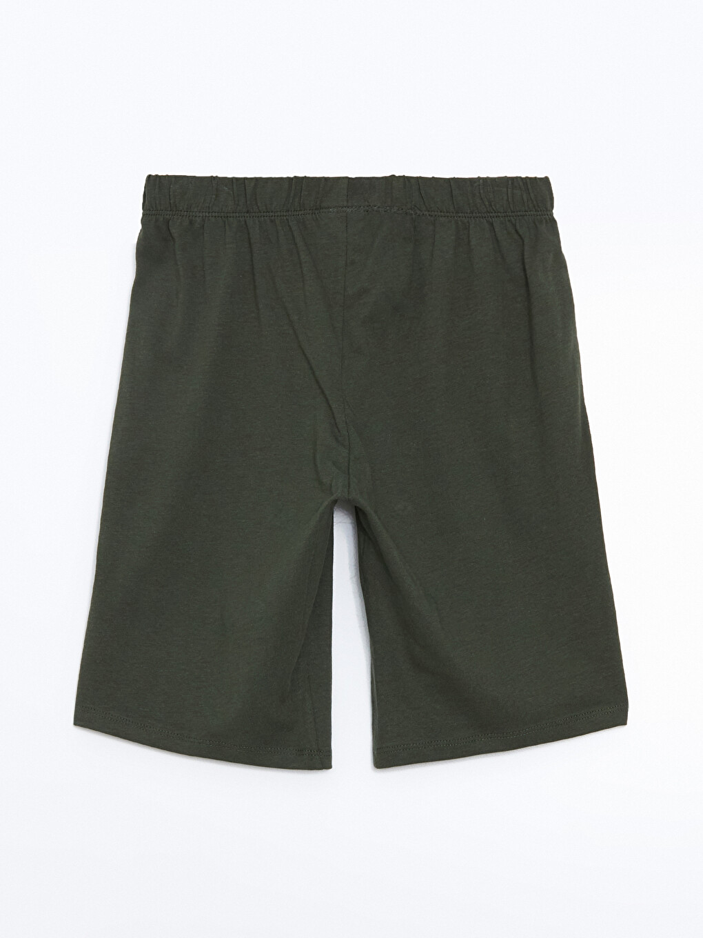 Haki Beli Lastikli Erkek Çocuk Pijama Şort-1
