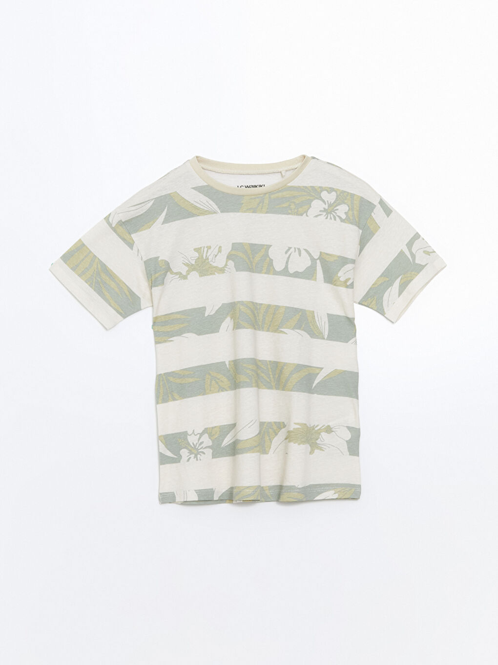 Crew Neck Boy's Pajama Set with Shorts -S58384Z4-LQA