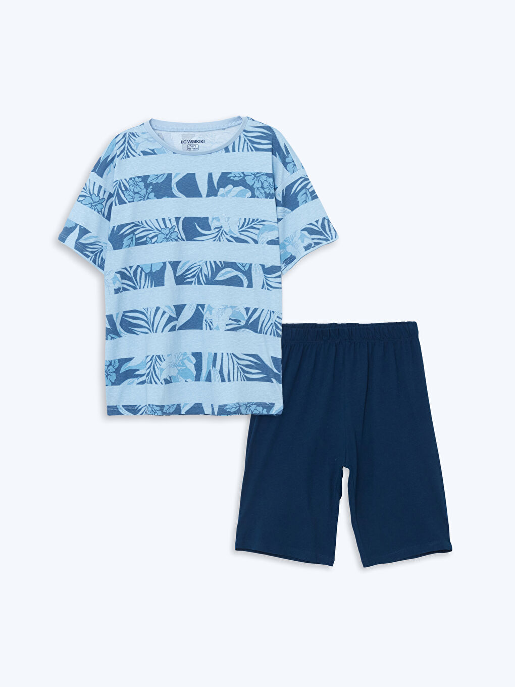 Crew Neck Boys' Shorts Pyjama Set -S58384Z4-LQK