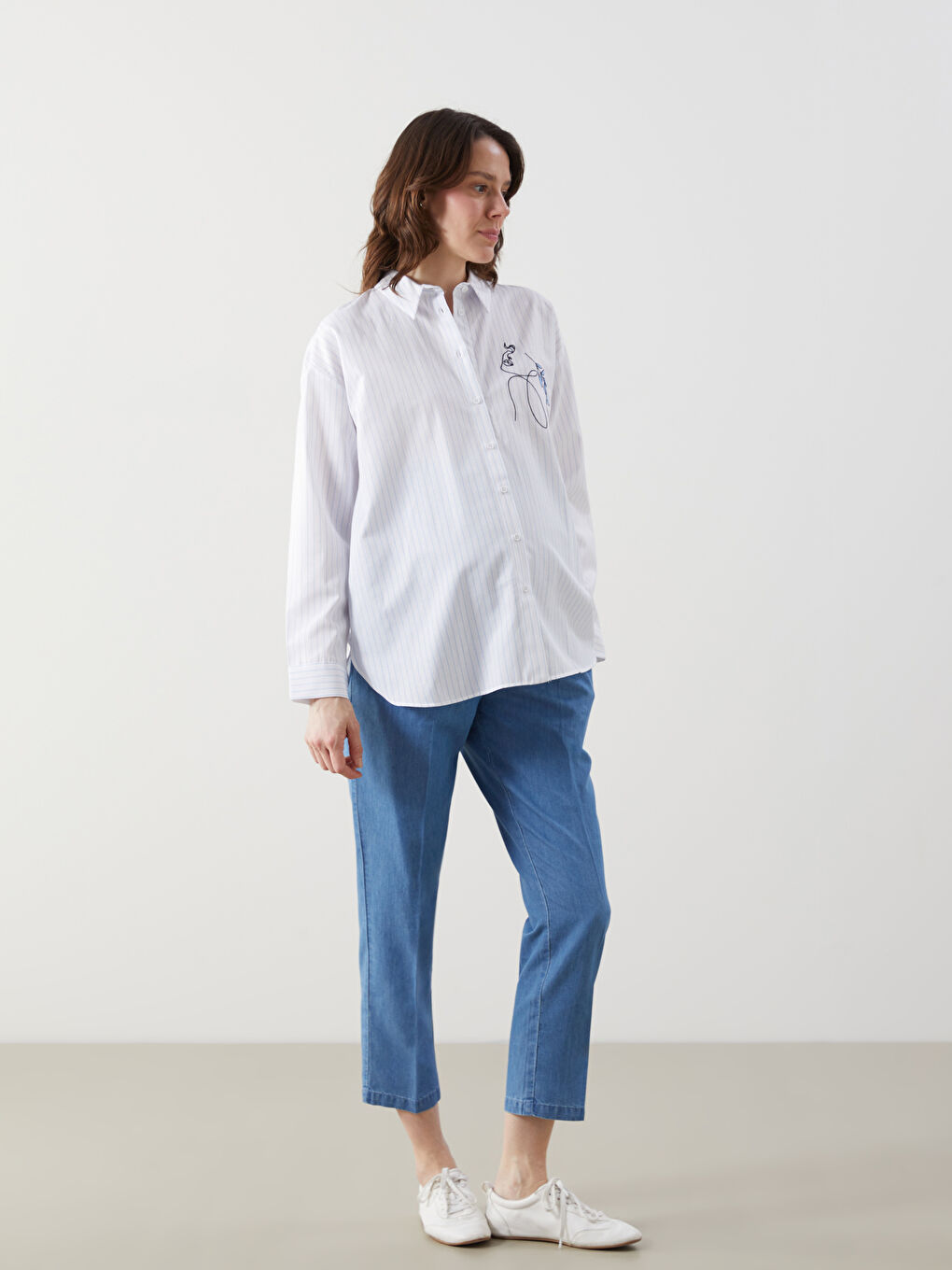 LCW Belly Panel Mom Fit Maternity Jeans -S58385Z8-507