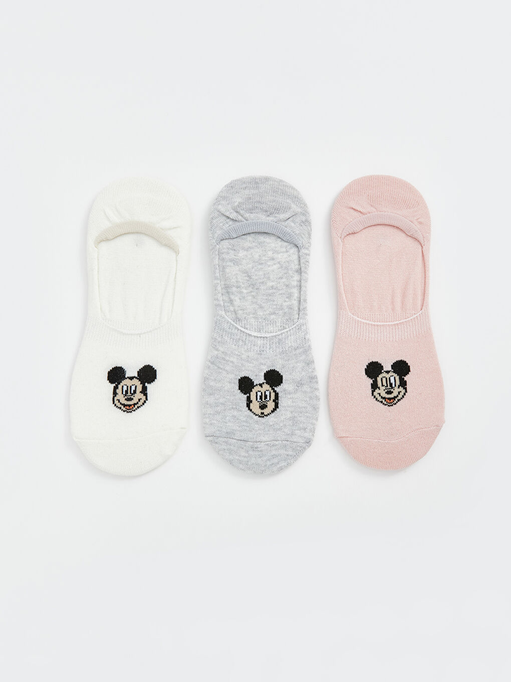 Mickey Mouse Printed Women's Ballet Socks 3-Pack -S58464Z8-FEW