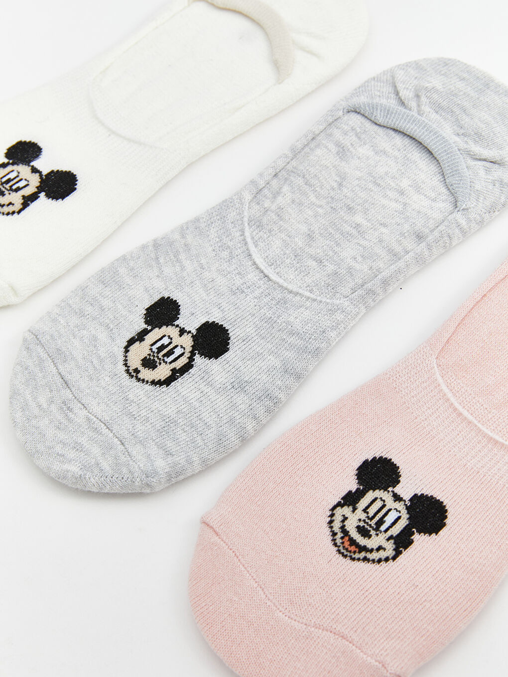 Mickey Mouse Printed Women's Ballet Socks 3-Pack -S58464Z8-FEW