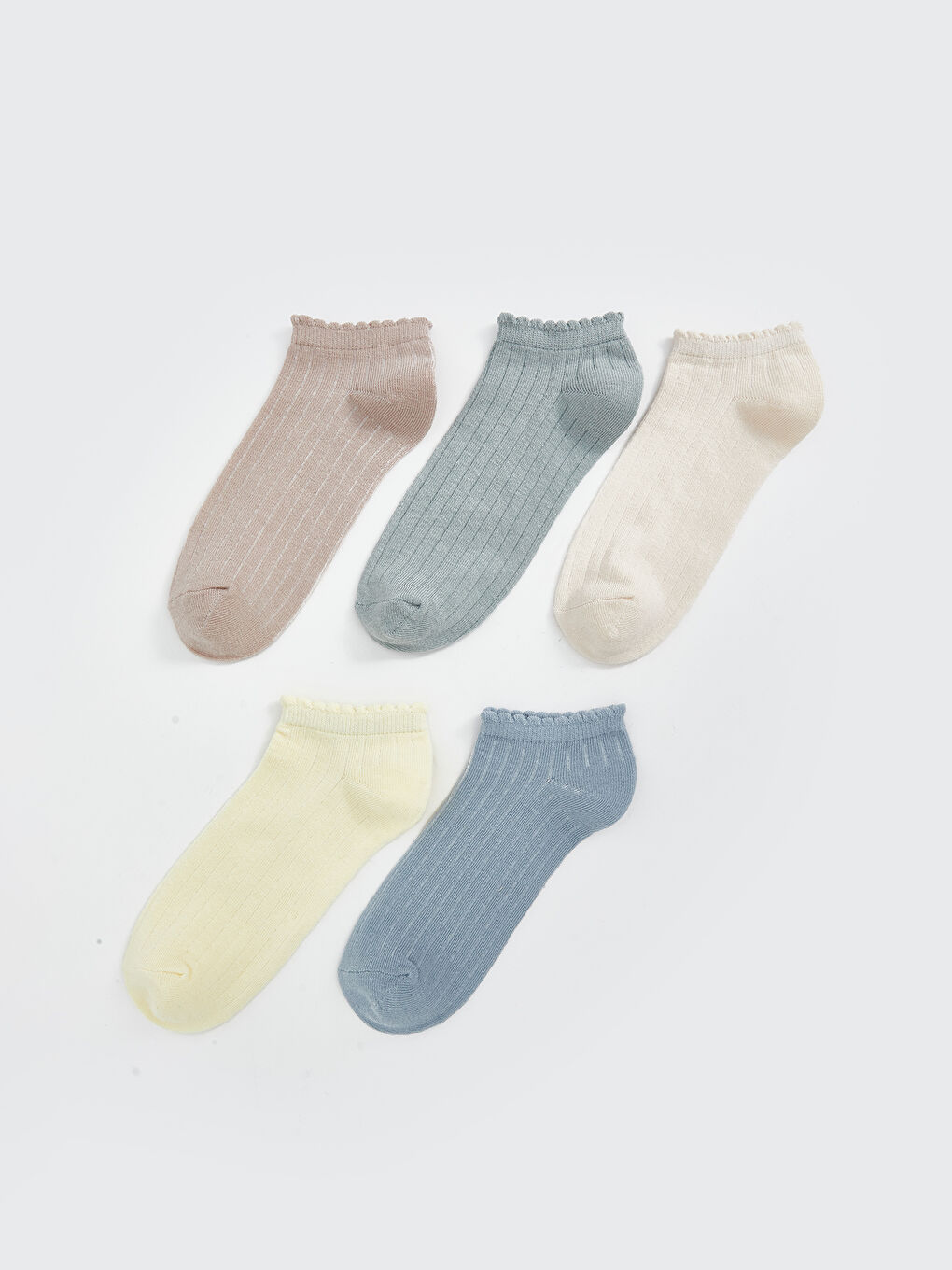 Regular Women's Booties Socks 5-Pack -S58491Z8-QW4