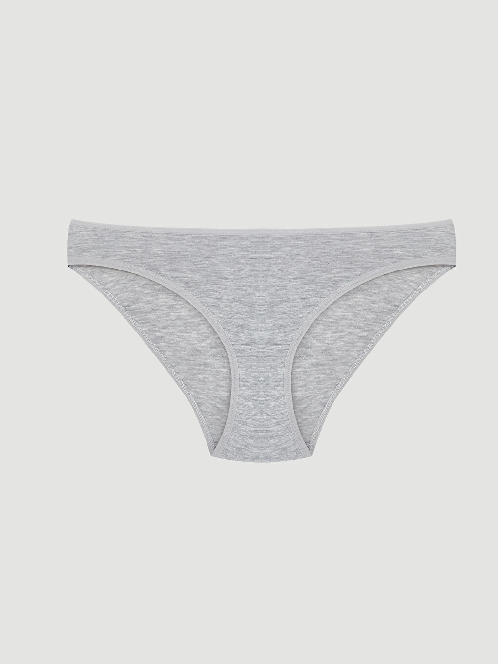 Gri Düz Bikini Külot