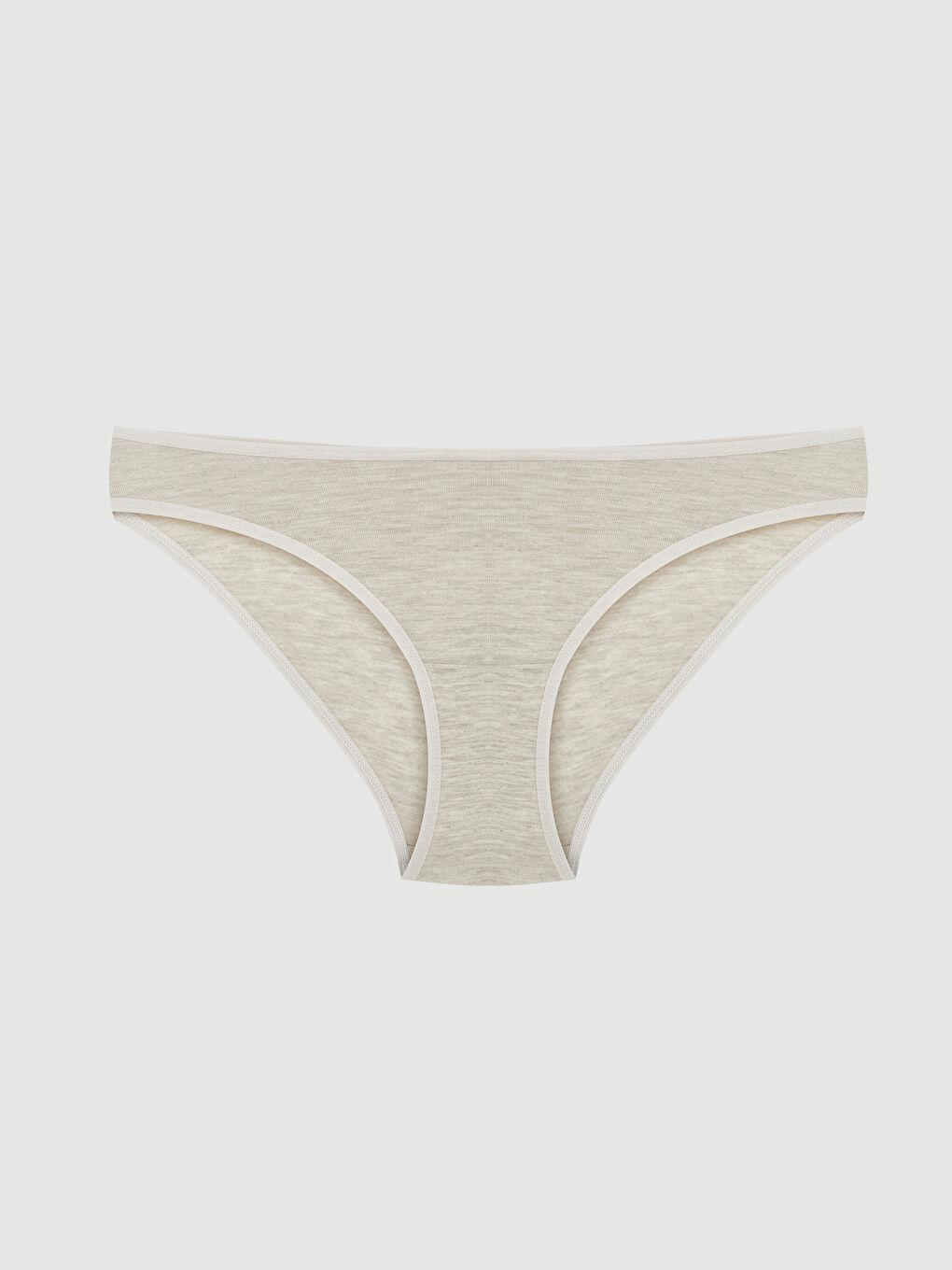 Bej Düz Bikini Külot