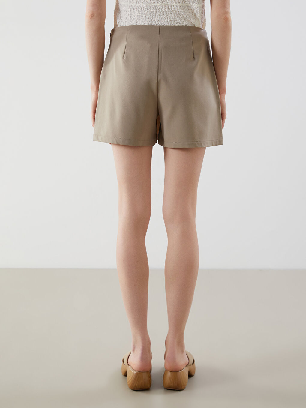 Waist Zippered Women's Skort -S58525Z8-GNL