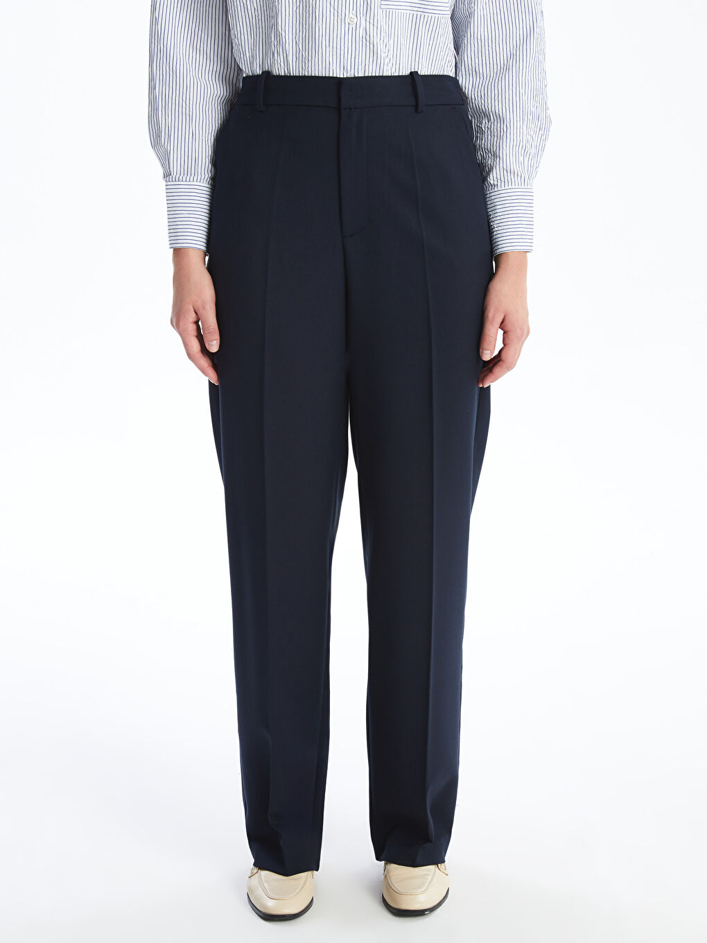 Slim Fit Wide Leg Women's Trousers -S58526Z8-HHX