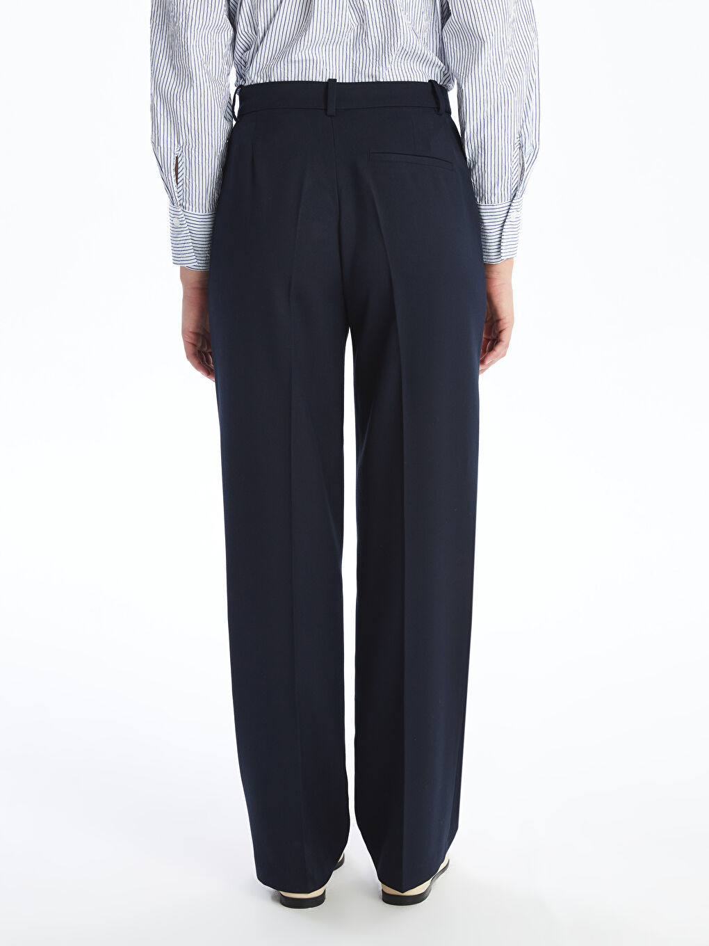 Slim Fit Wide Leg Women's Trousers -S58526Z8-HHX