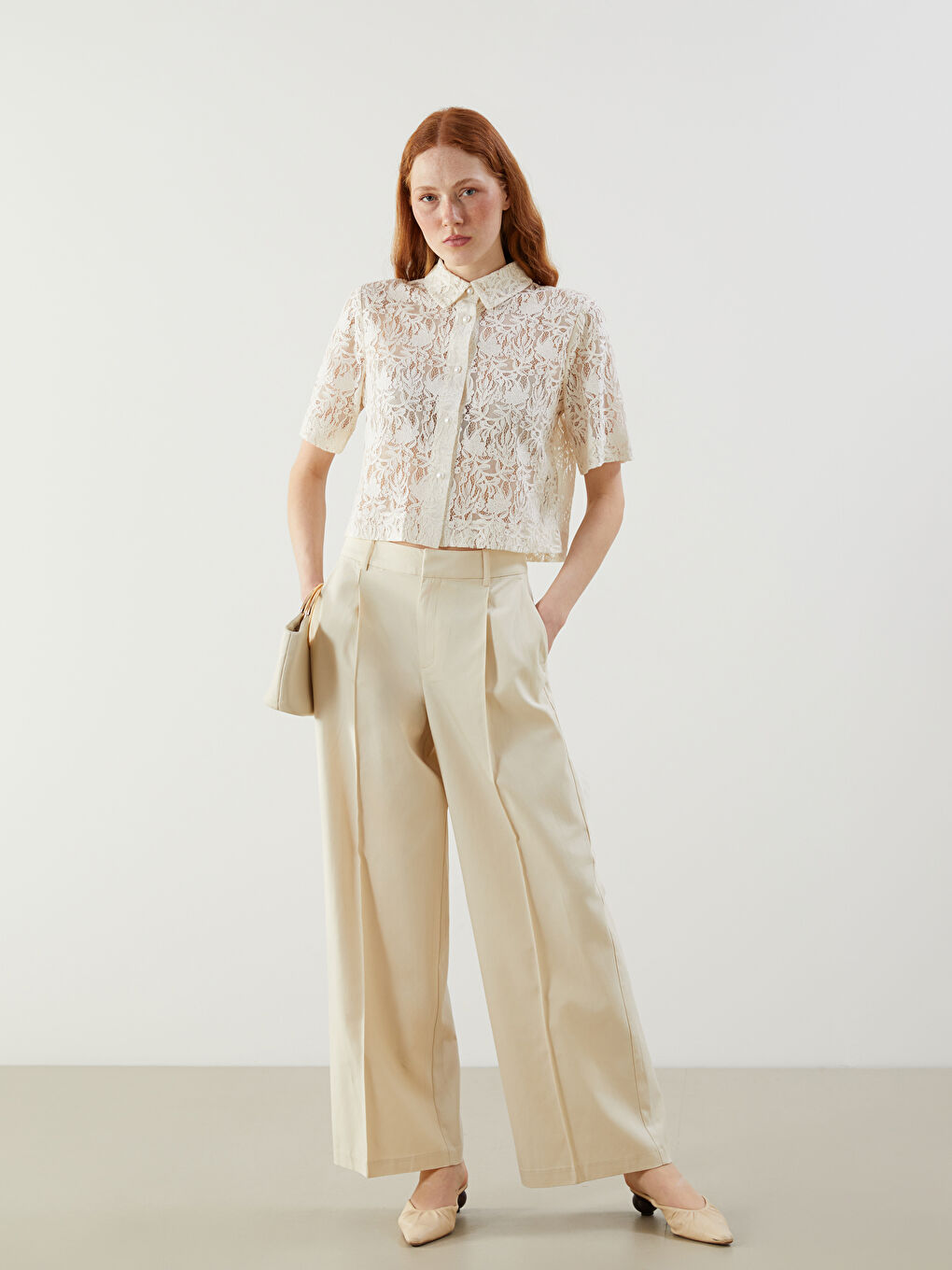 Ženske pantalone opuštenog kroja i širokih nogavica -S58536Z8-QVM