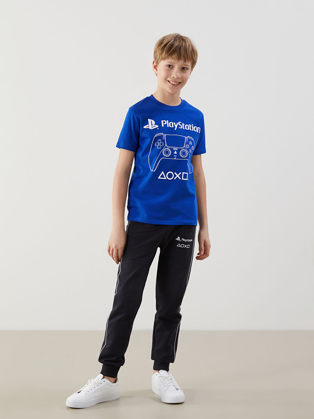 Crew Neck PlayStation Printed Boy's T-Shirt -S58541Z4-HSJ