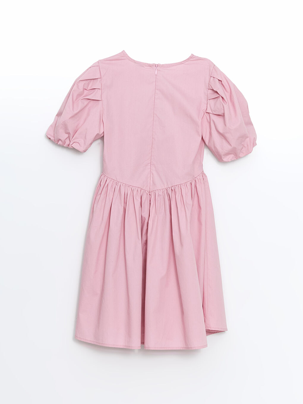 Basic Ruched Girls' Short Dress -S58552Z4-YU0