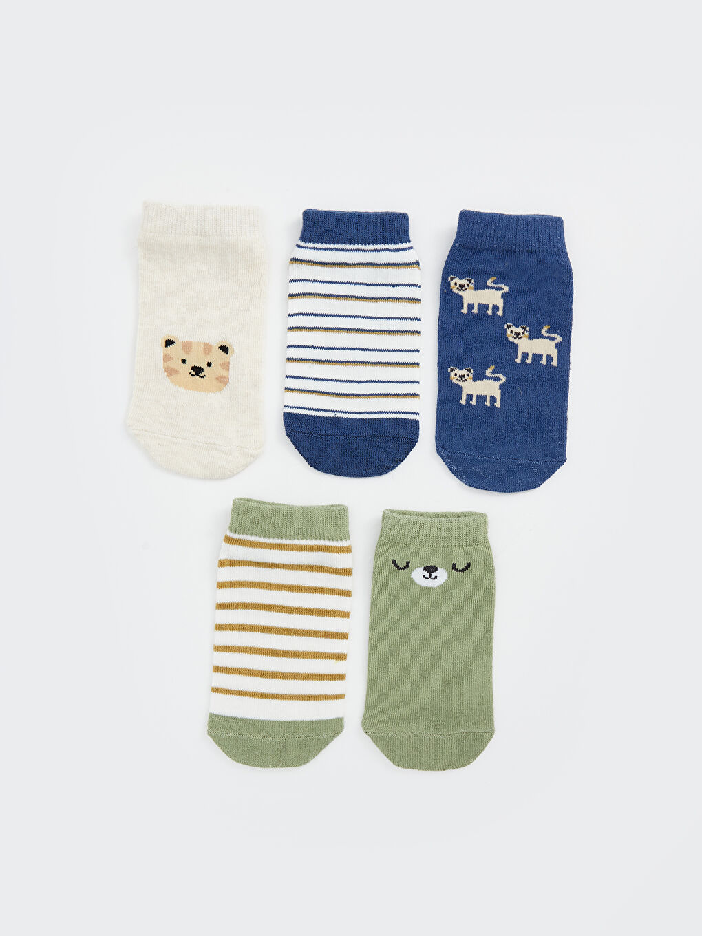 Printed Baby Boy Booties Socks 5 Pieces -S58595Z1-D5H