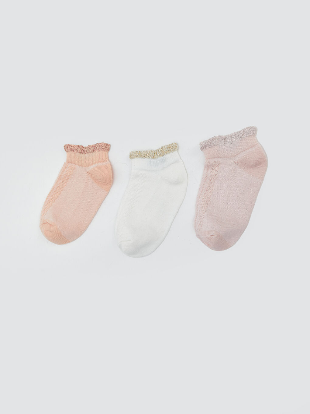 Basic Baby Girl Booties Socks 3 Pieces -S58635Z1-DMQ