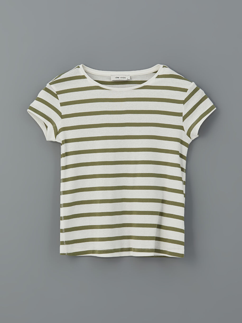 LCW Vision Rundhalsausschnitt Gestreiftes T-Shirt für Damen -S58645Z8-LEV