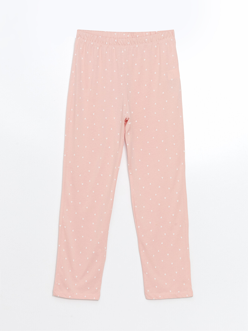 Pembe Beli Lastikli Desenli Kadın Pijama Altı
