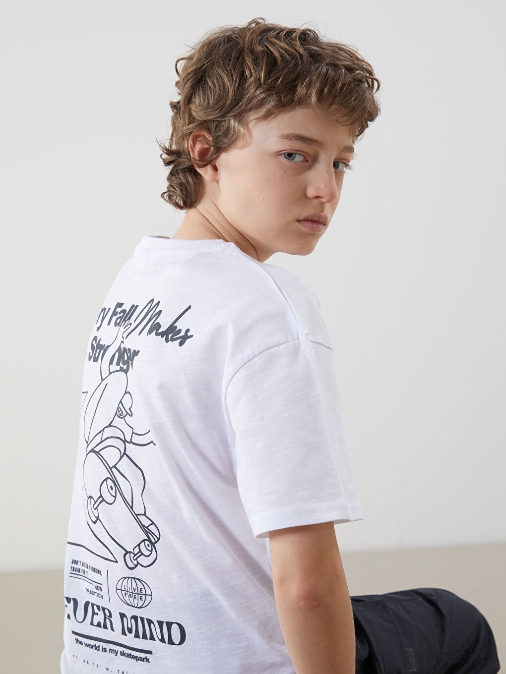 Crew Neck Boy T-Shirt -S58676Z4-Q6K