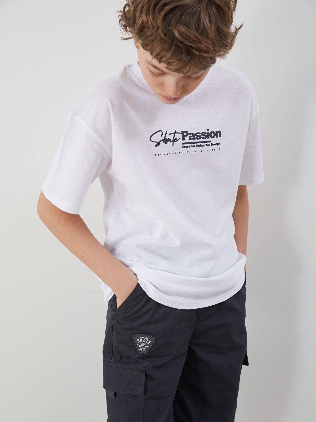 Crew Neck Boy T-Shirt -S58676Z4-Q6K