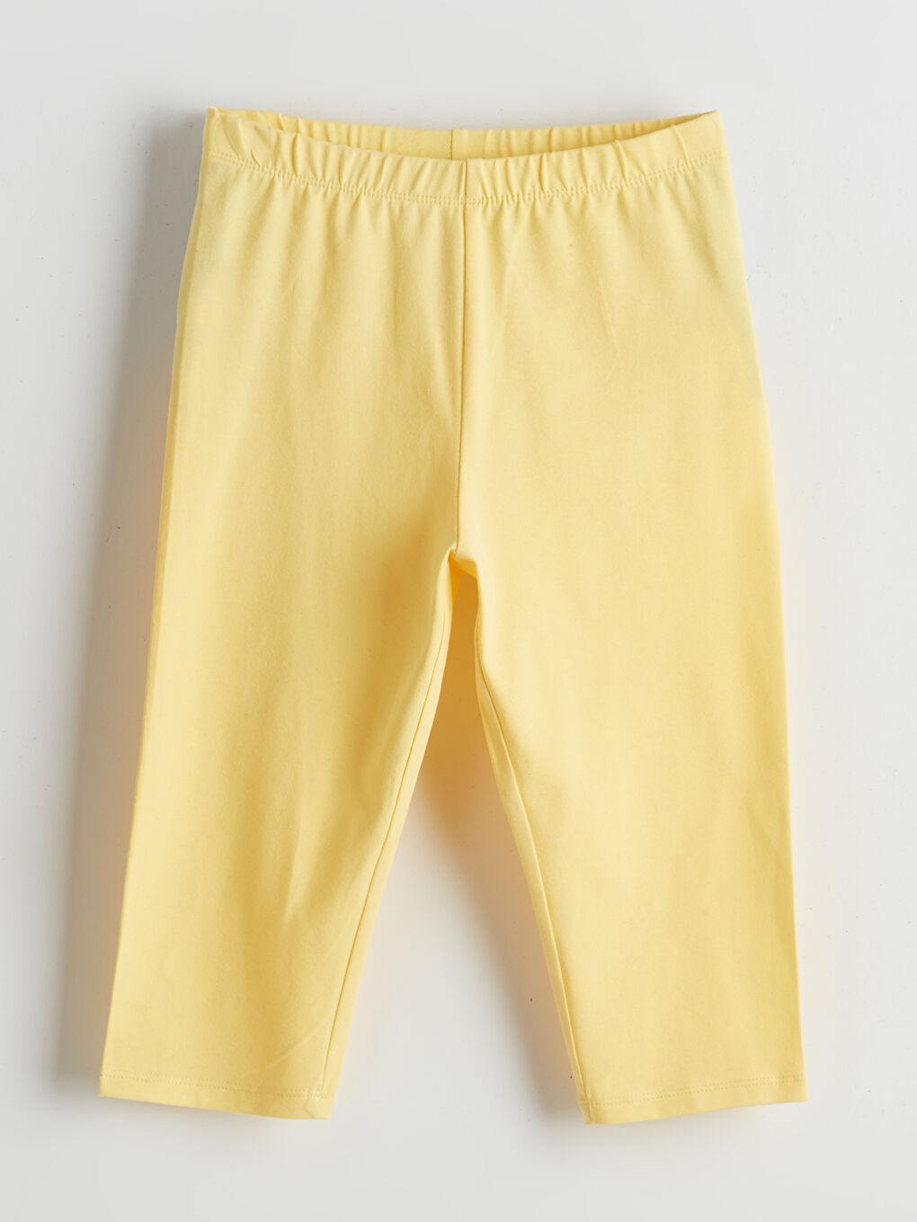 Elasticated Waist 3/4 Length Girls' Leggings -S58677Z4-FRN