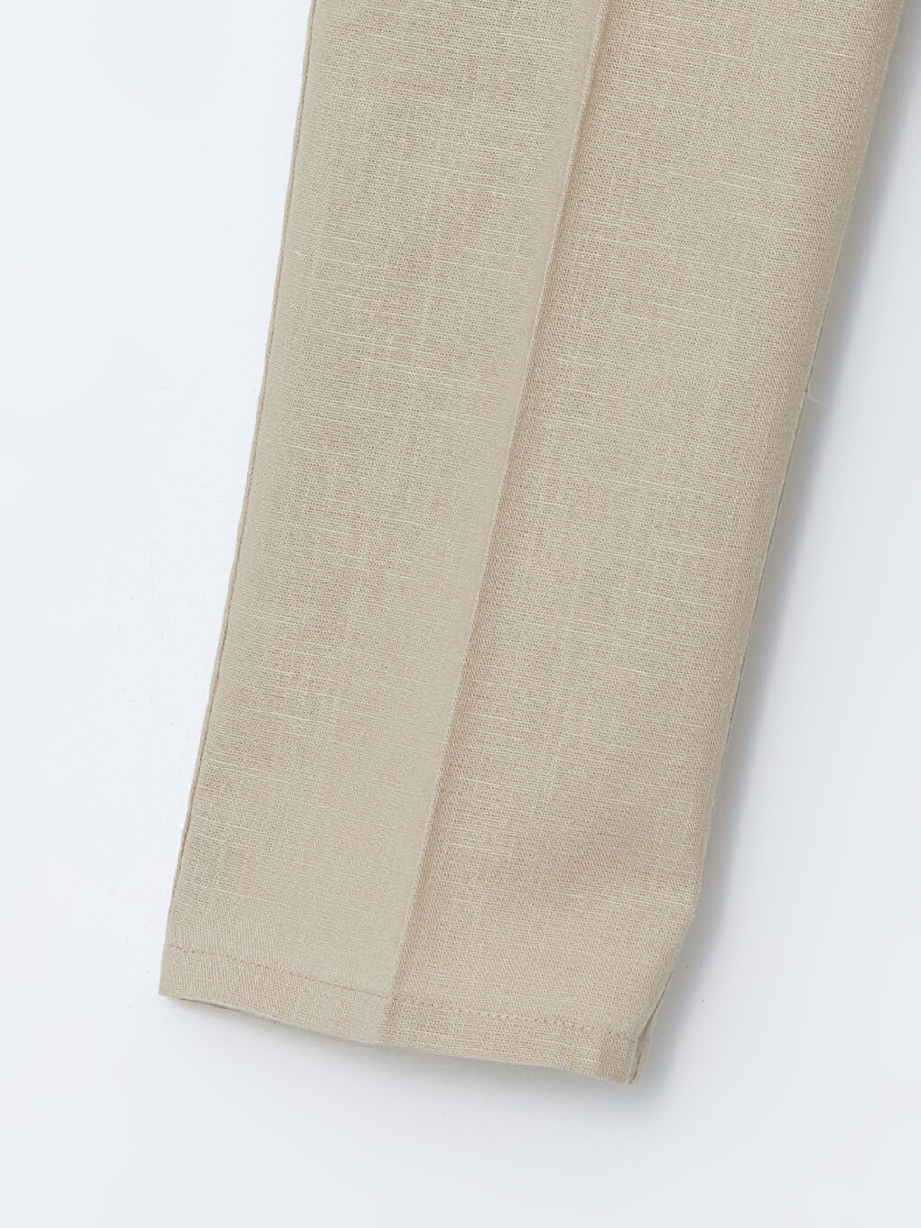 Bej Beli Lastikli Erkek Çocuk Pantolon-2