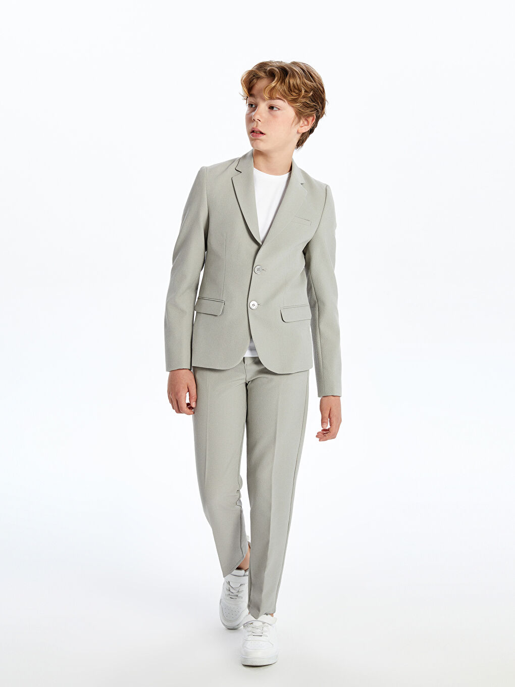 Gri Erkek Çocuk Takım Elbise