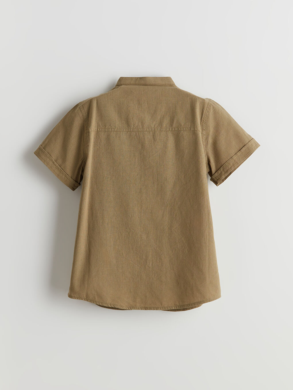 Grandad Collar Boys' Shirt -S58709Z4-GYP