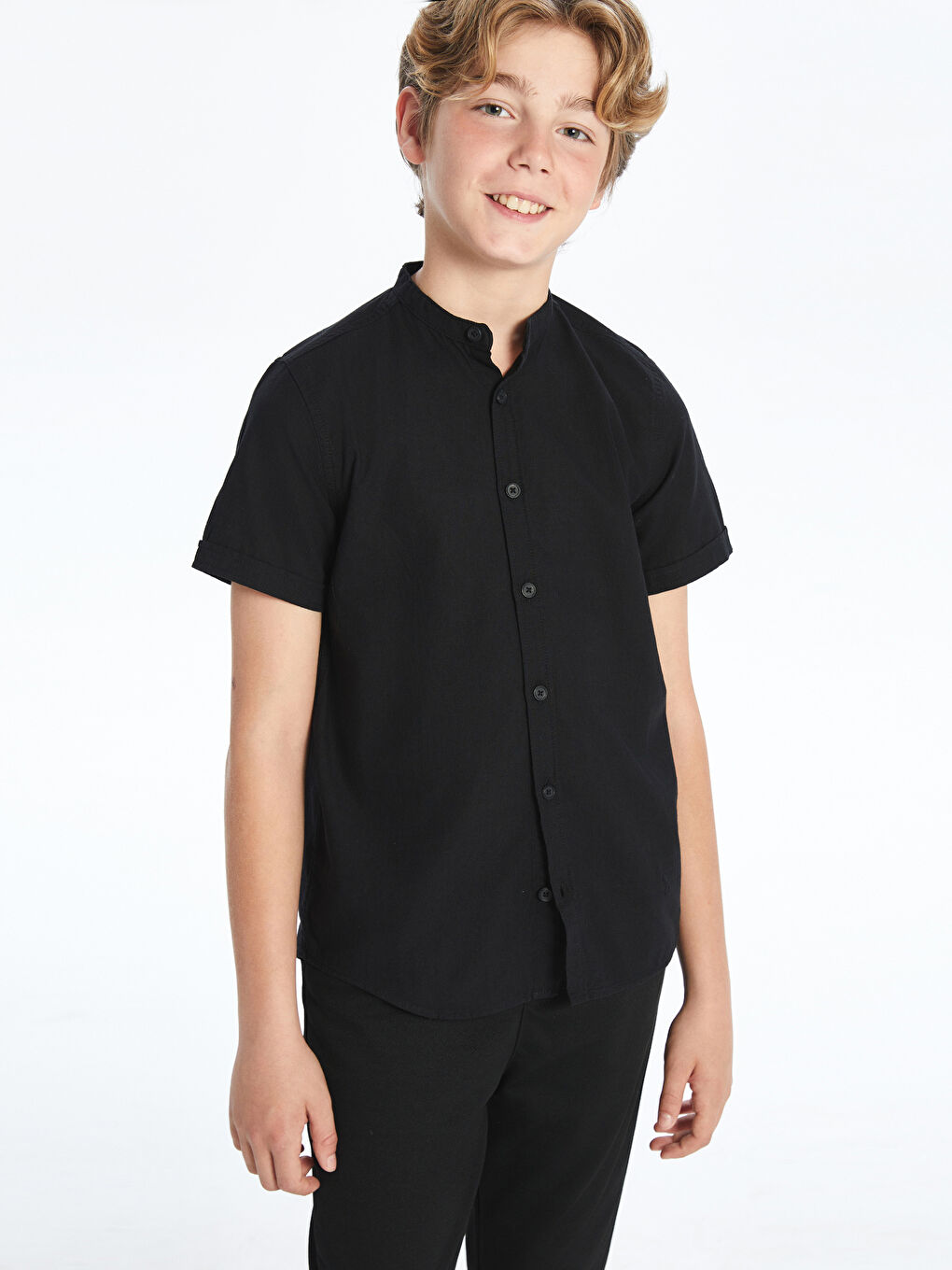 Grandad Collar Boys' Shirt