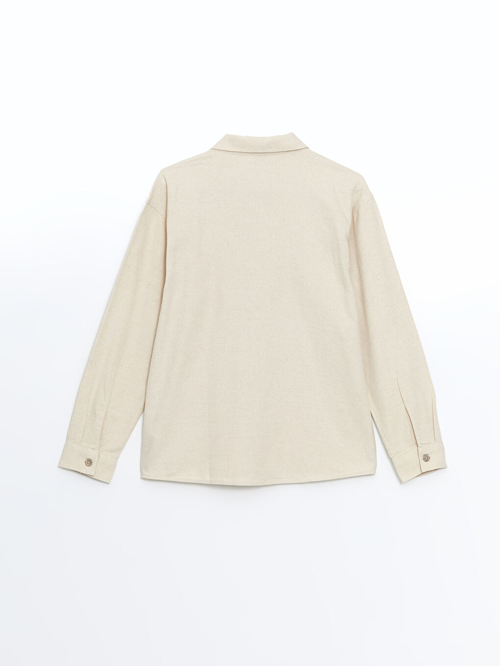 Long Sleeve Linen Blend Boy's Shirt -S58726Z4-FRX