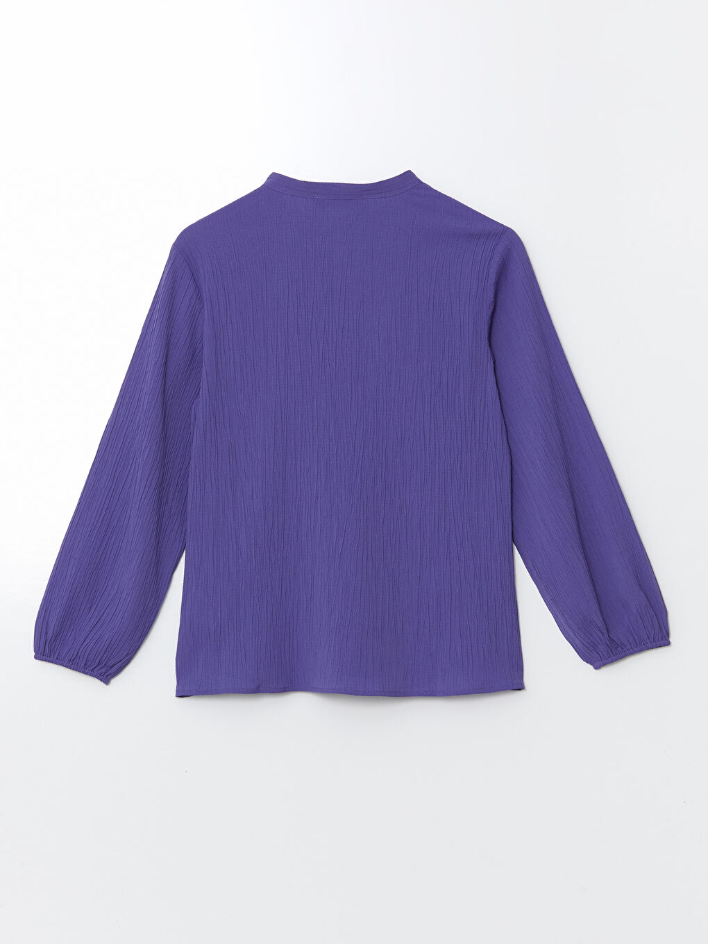 Teksturirana oversize ženska bluza sa kragnom na vezivanje -S58734Z8-H3P